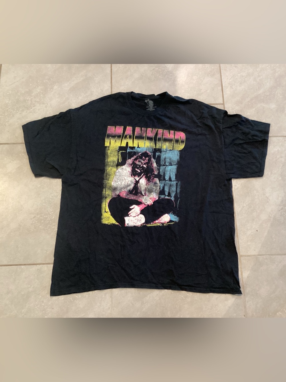 Mick Foley Mankind WWF Wrestling T Shirt Mens Black